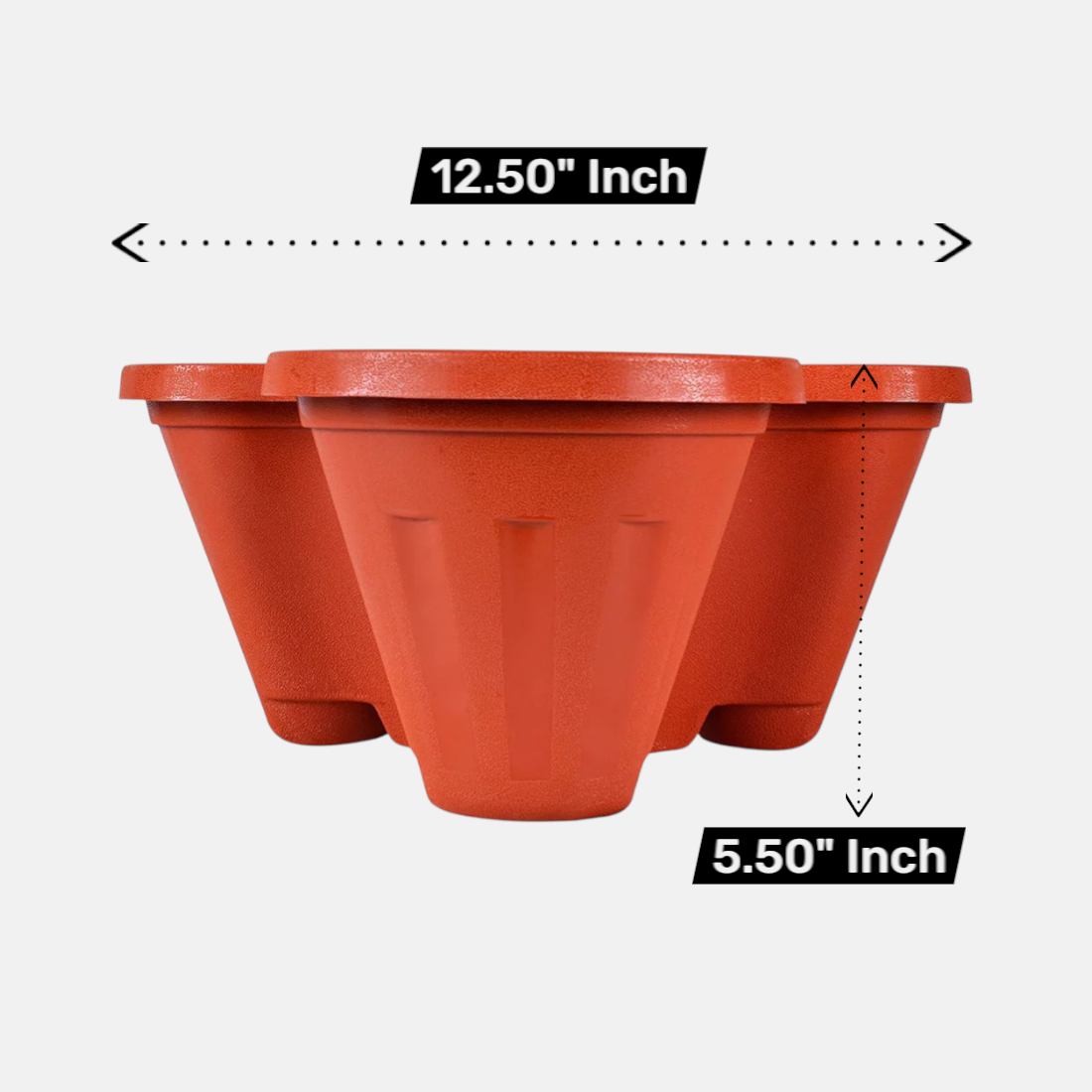 3 Tier Tower/Stackable Planter Brown