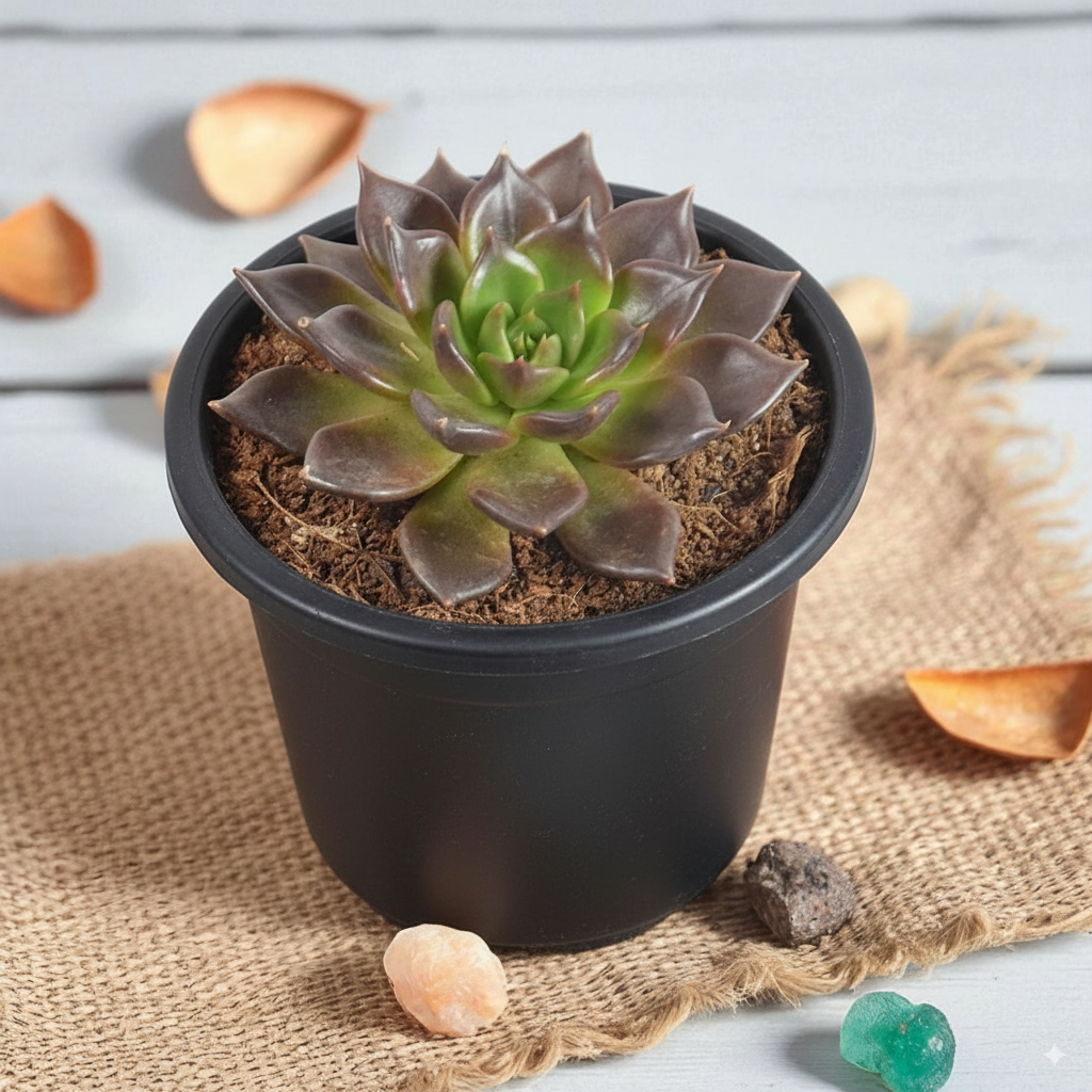 succulent black pot Buy Echeveria Black Prince Succulent online at best price