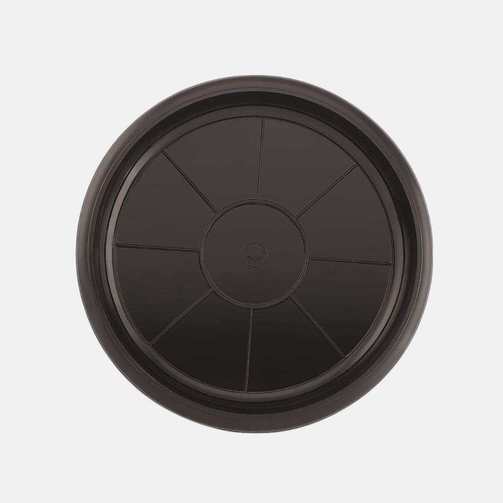Round Bottom Tray | Pack of 5 | Base Plate/Tray/Saucer | Heavy Duty Highly Durable Plastic Plant Saucer