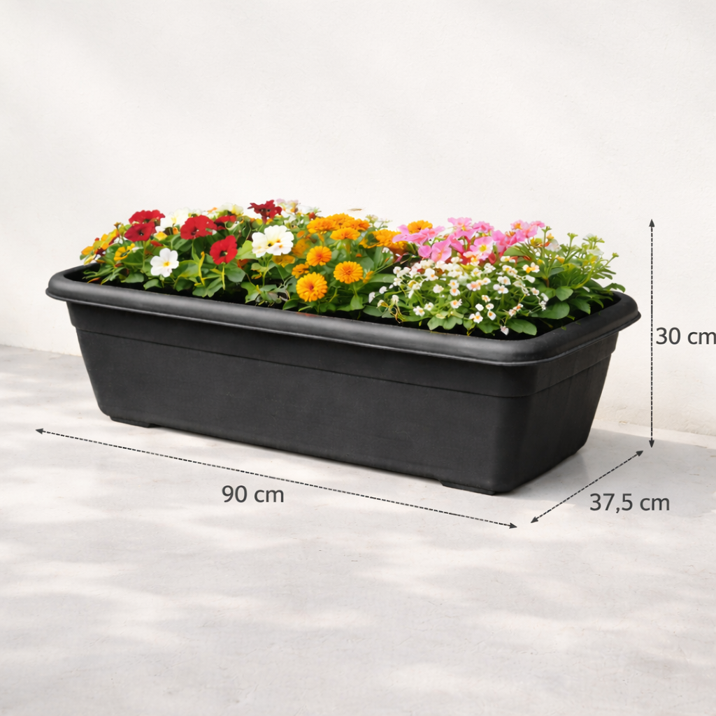 window planter brown big
