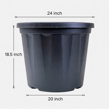 big Black plastic pot 