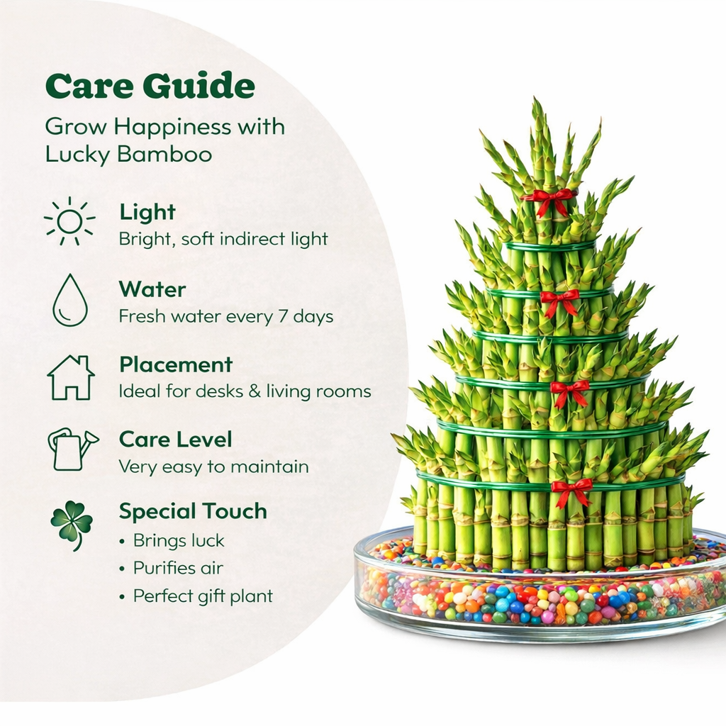 7 Layer Lucky Bamboo | Good Luck Plant