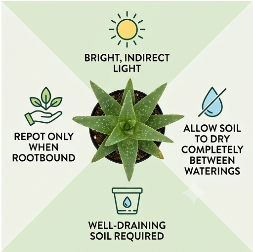 Aloe Vera Plant (in 5-Inch Pot)