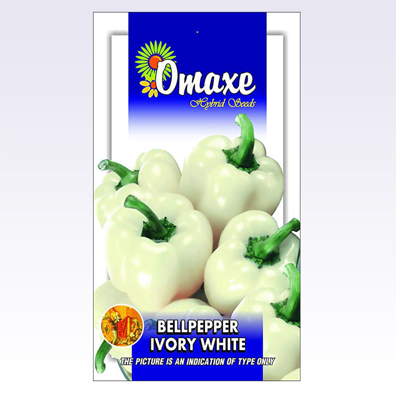 BellPepper Ivory White (30 seeds) - omaxe seeds