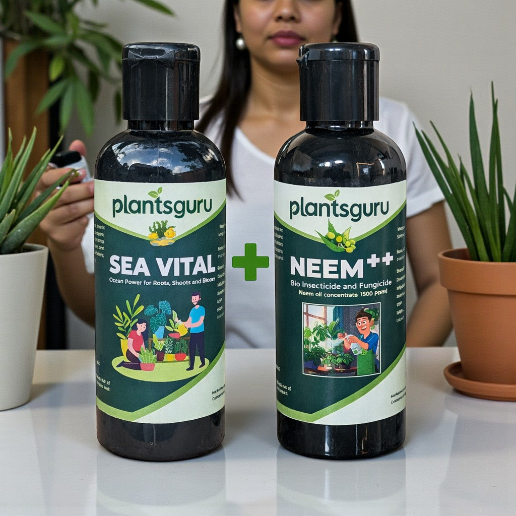 Sea Vital 100ML + Neem++ 100ML Complete Garden Care Combo