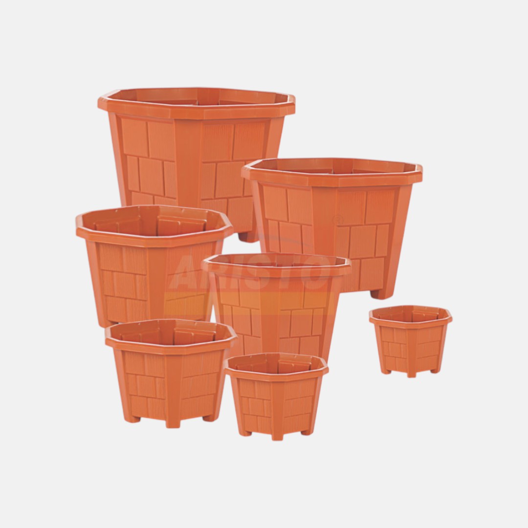 Hexa Planter No. 03 | 20.5 (D) X 13 CM (H) | Pack of 5 | indoor or outdoor use