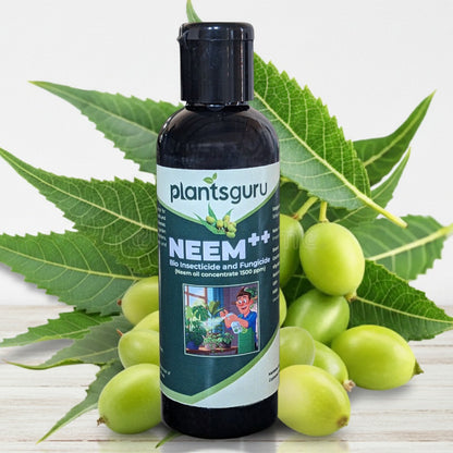 Neem++ 100ML | 100% Organic Neem Oil for Plants Protection | 1500 PPM | Concentrated | Water Soluble
