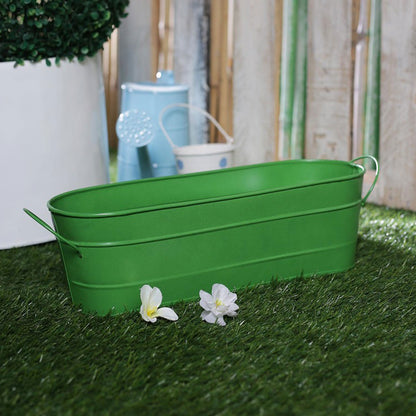 Green Garden Rectangle Planter