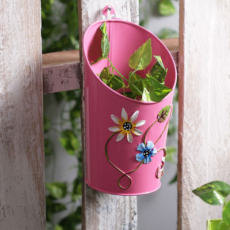 Pink Half Moon Planter