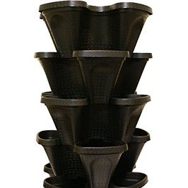 Tower Planter Black (Pack of 3)