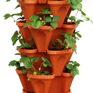 Tower Planter Brown (Pack of 3)