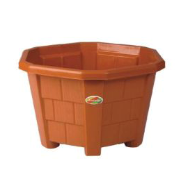 Hexa Planter  No. - 1 Brown (Pack of 12)