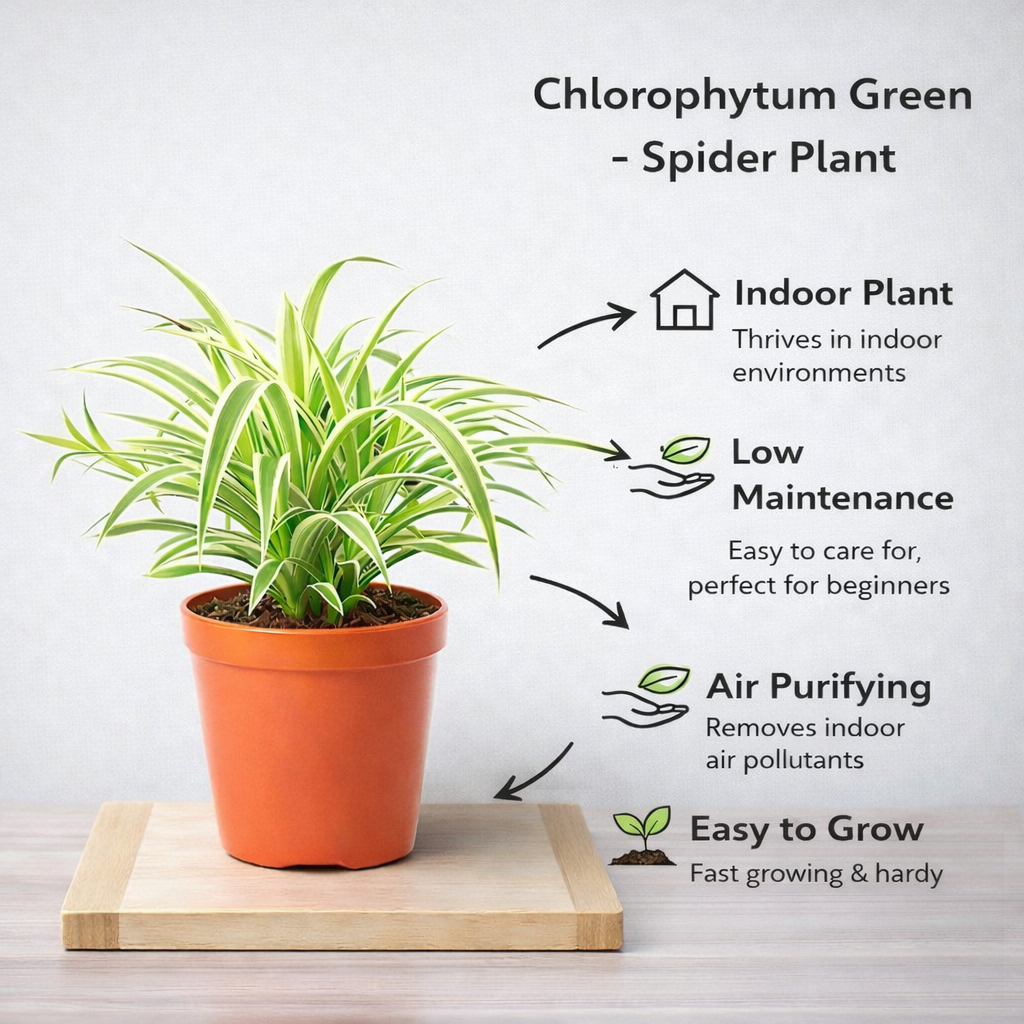 Spider Plant - Chlorophytum Green