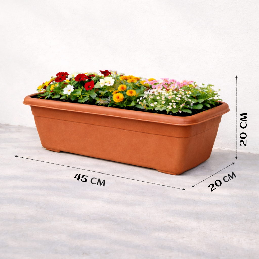 window planter brown big 