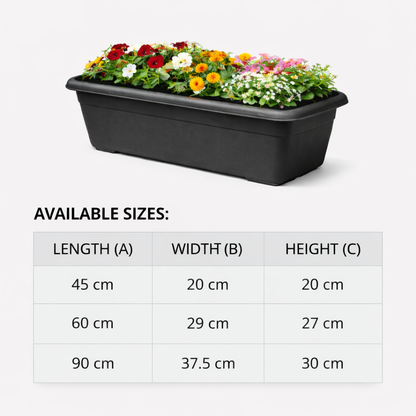 window planter brown big 
